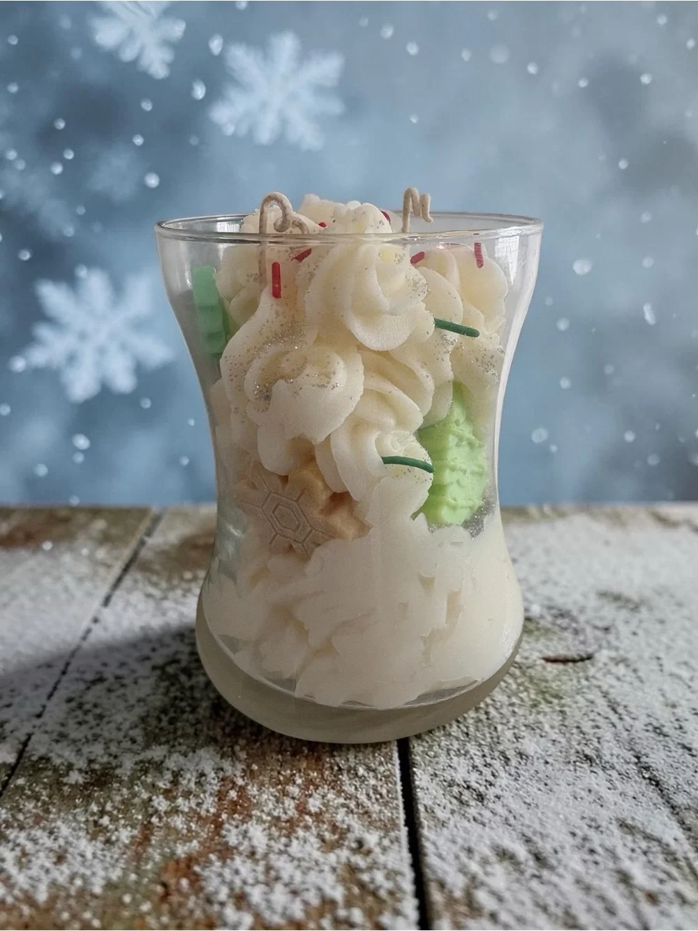 Woodland snow 28 oz coconut soy wax handmade candle